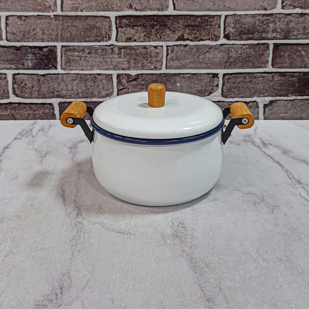 قابلمه لعابی درب فلز سایز 20 سفید دونا 