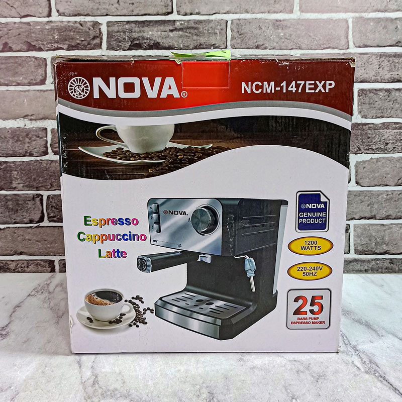 اسپرسو ساز 25بار 1200وات کد NOVA 147EXP