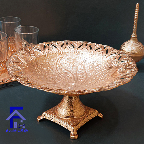 شیرینی خوری پایه دار کد 4029 سیلور Zara