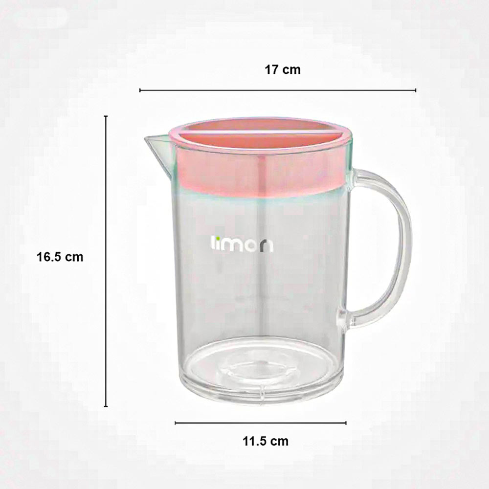 پارچ کریستال گرد کوتاه کد1780 لیمون