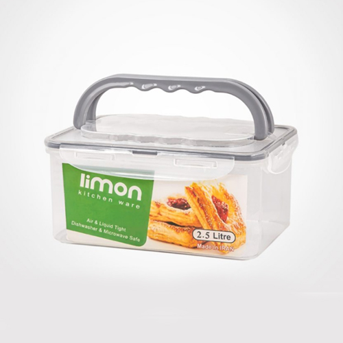 فریزری مستطیل 2.5لیتر دسته دار کد1060 لیمون