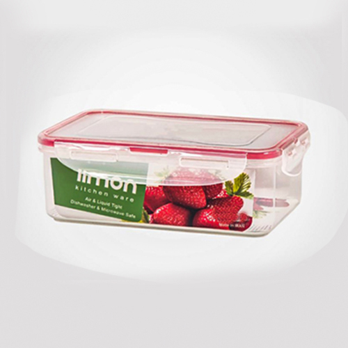 ظرف فریزری مستطیل 2/4 لیتر کد818 لیمون