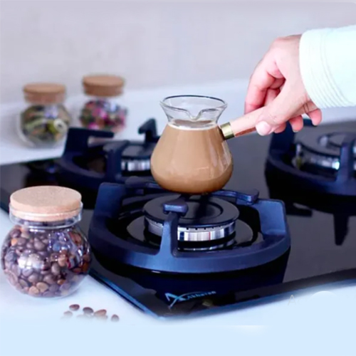 قهوه جوش پیرکس دسته چوبی کد555