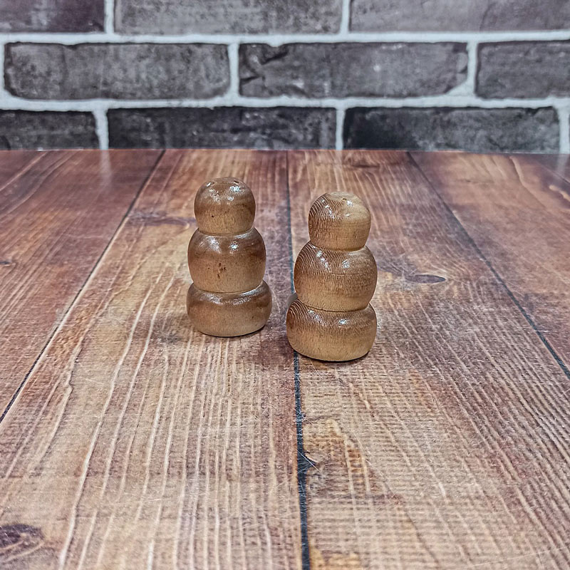 نمکپاش جفتی چوبی ویژه ریحانه