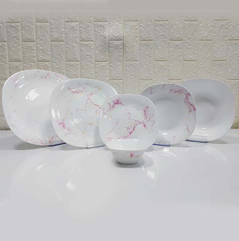 26پارچه 4گوش ماربل صورتی 1034 اپال امارات