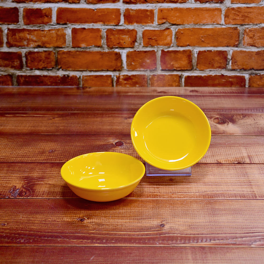 کاسه ماست گرد کد247 ملامین زرد