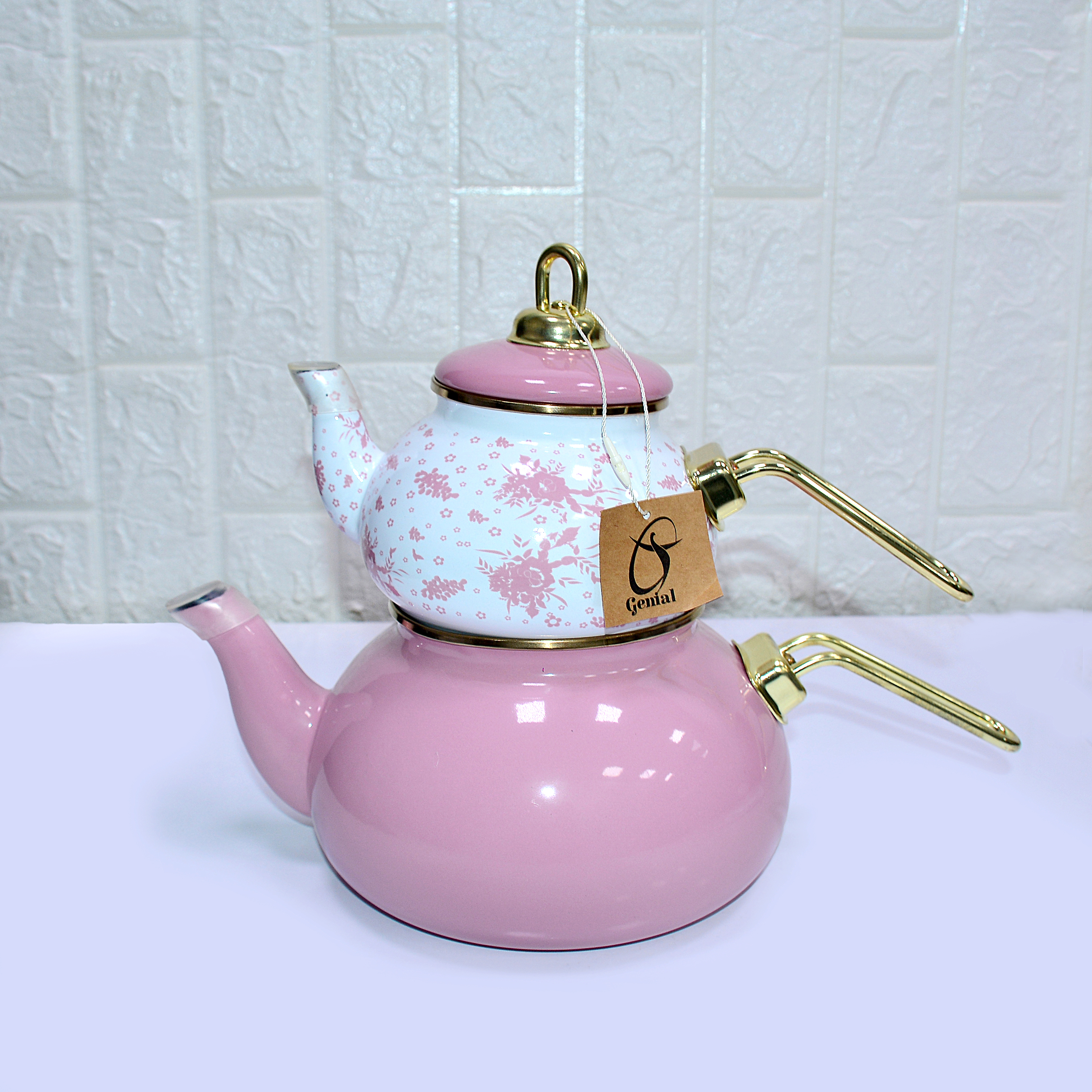 کتری و قوری روحی لعابی 4/2لیتر سید حسینی