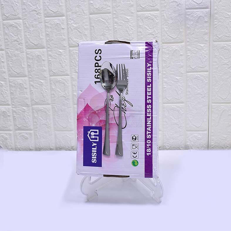 سرویس قاشق و چنگال 168پارچه سیسیلی کد3864