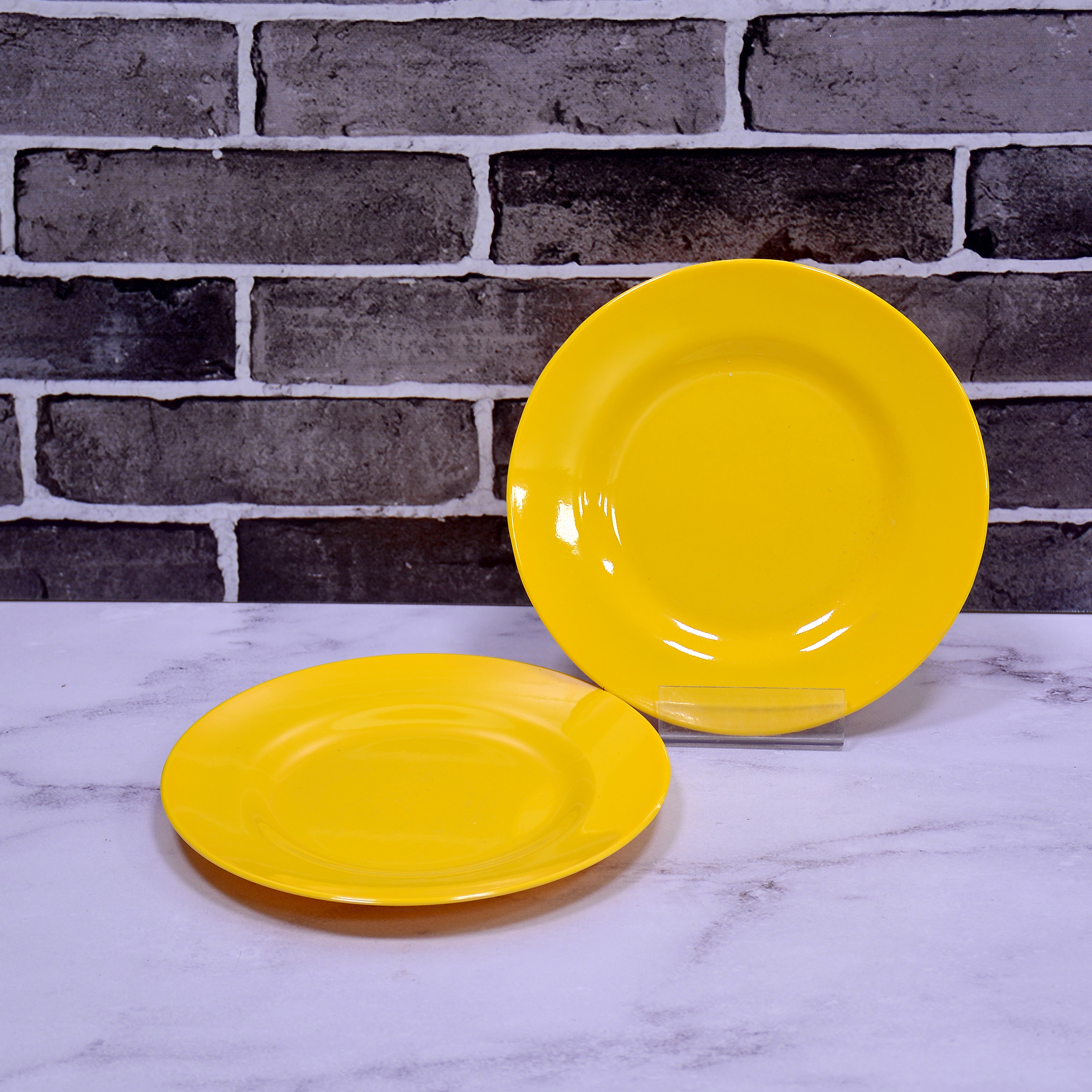 بشقاب میوه گرد ملامین زرد رخسار اصفهان