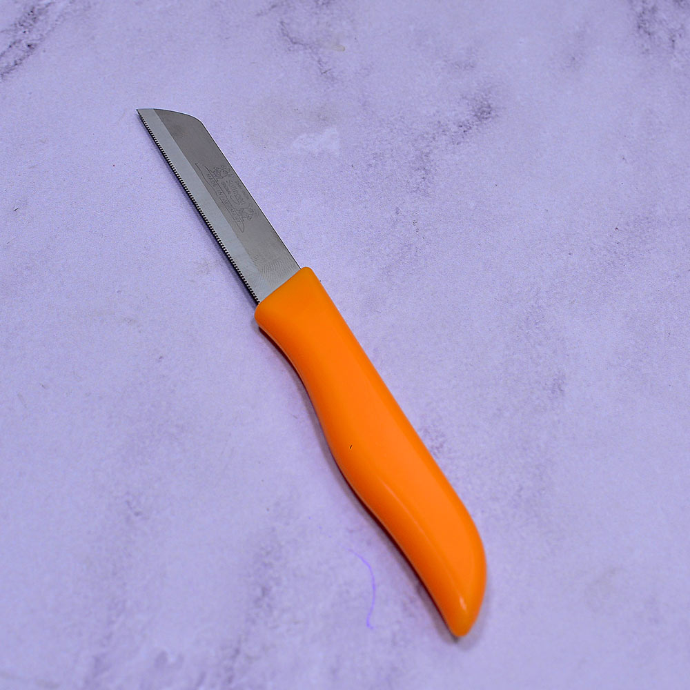 کارد تیغه کوتاه اره ای فله نارنجی اس.ام.ام(60عددی )