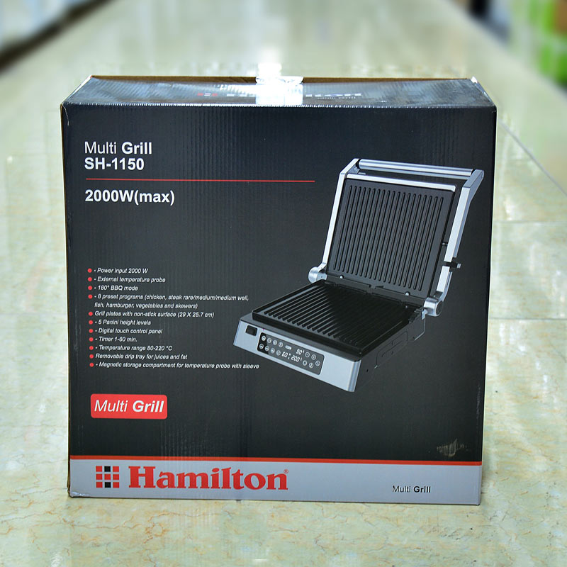 اسنک ساز مولتی گریل 2000وات کد1150 همیلتون