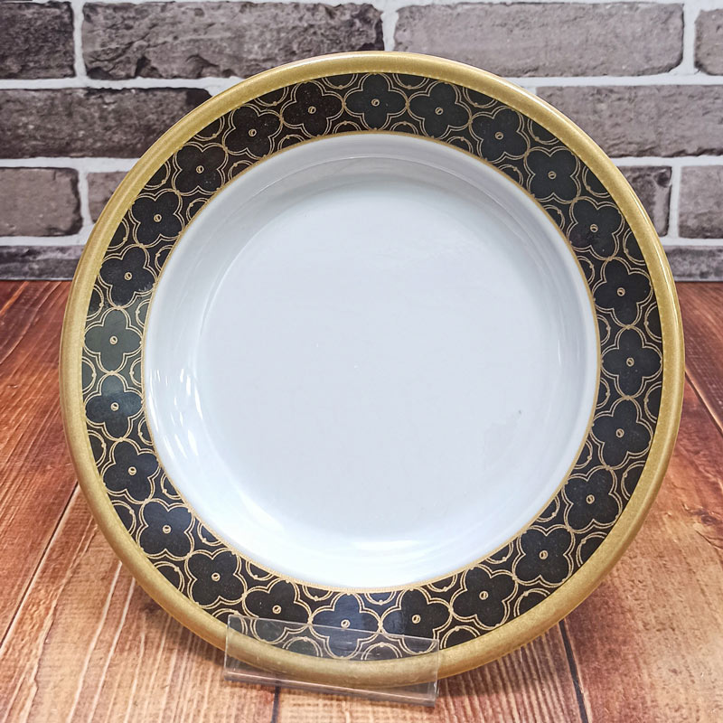 بشقاب گود گرد لیون مشکی کد415 ملامین(42عددی)