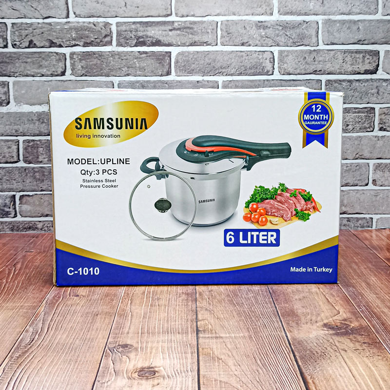 زودپز تک دسته 6لیتر کد1010 سامسونیا 