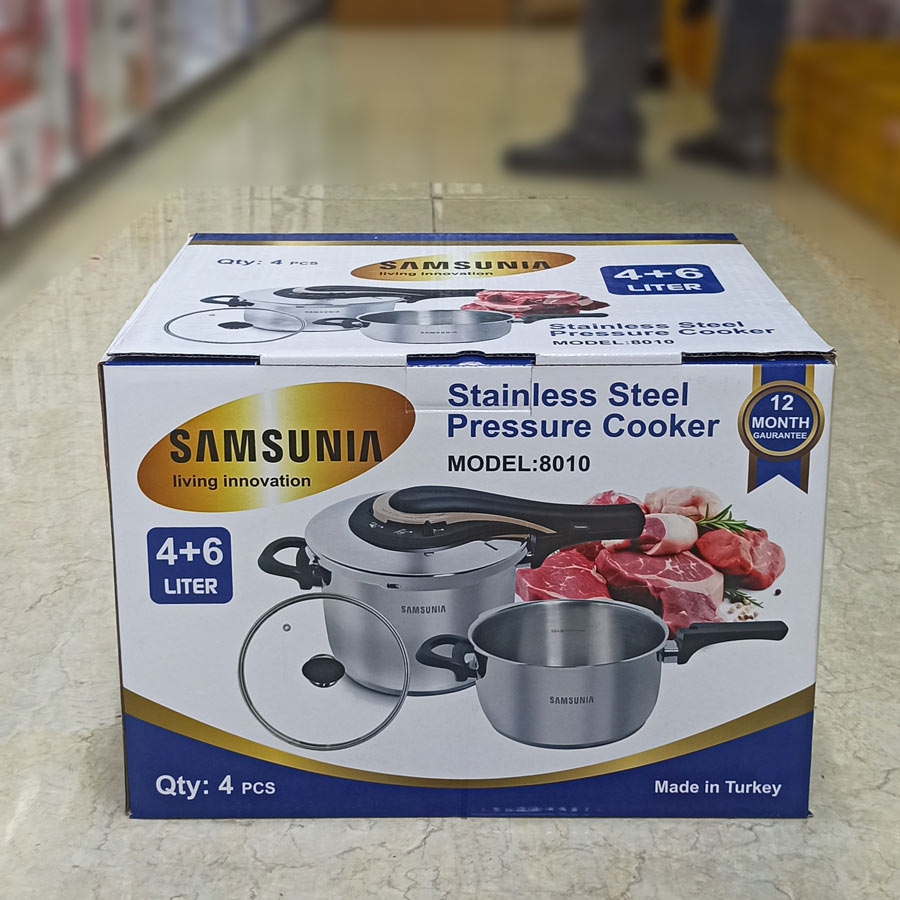 زودپز تک دسته 6+4لیتر کد8010 سامسونیا 