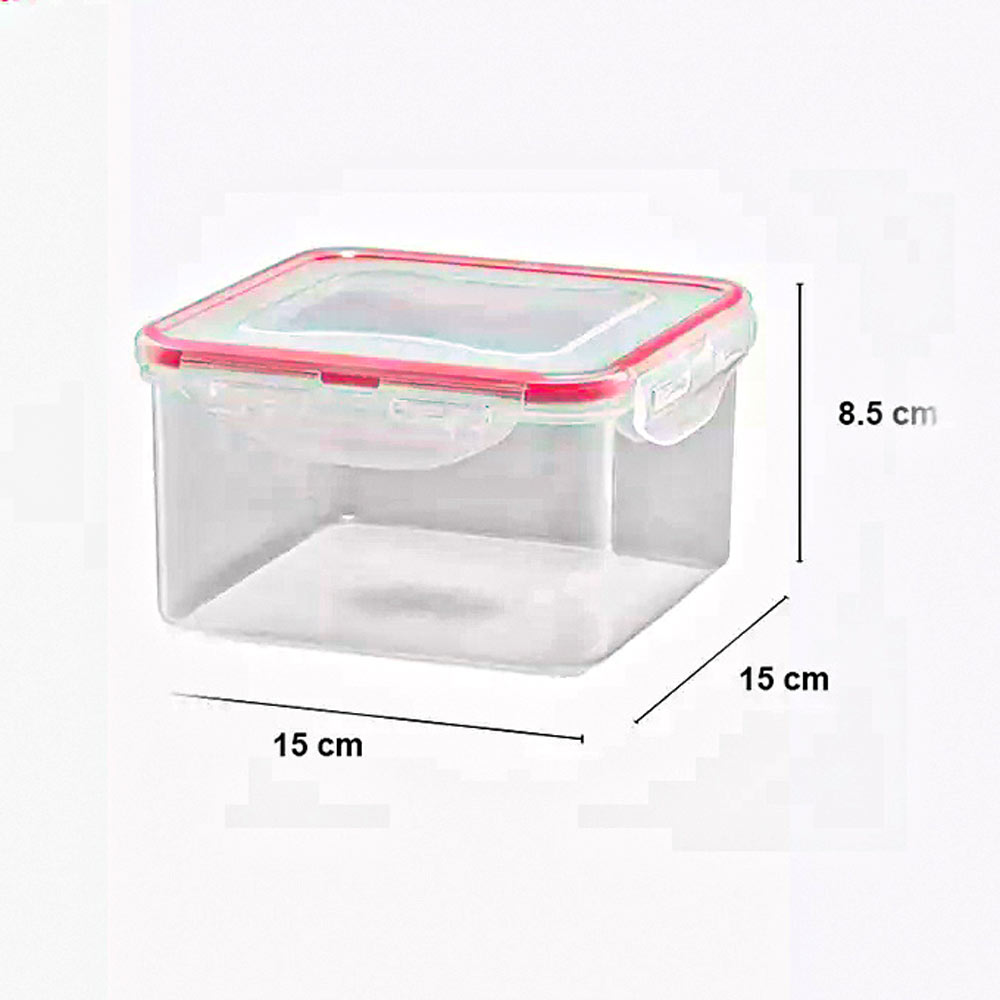 ظرف فریزری مربع 1/2لیتر کد7863 لیمون