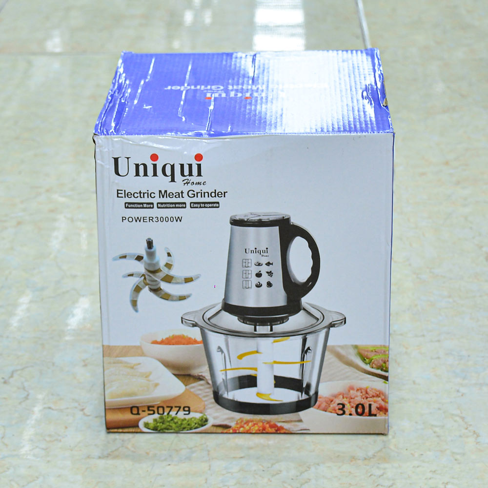 خردکن 3 لیتر 6تیغه طلایی 3000وات کد50779 یونیک لایف