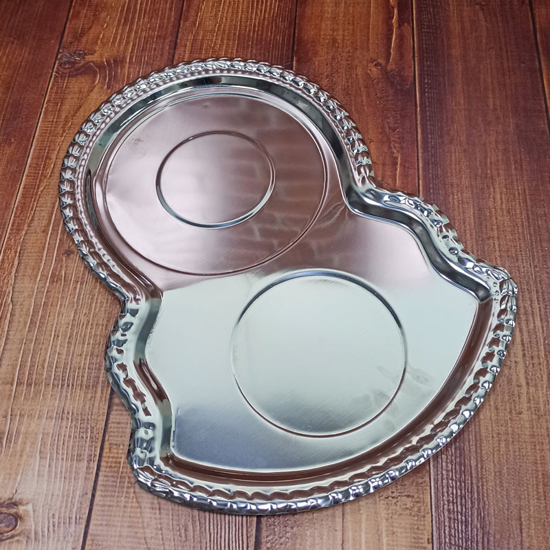 زیر سماوری استیل طرح طاووس 