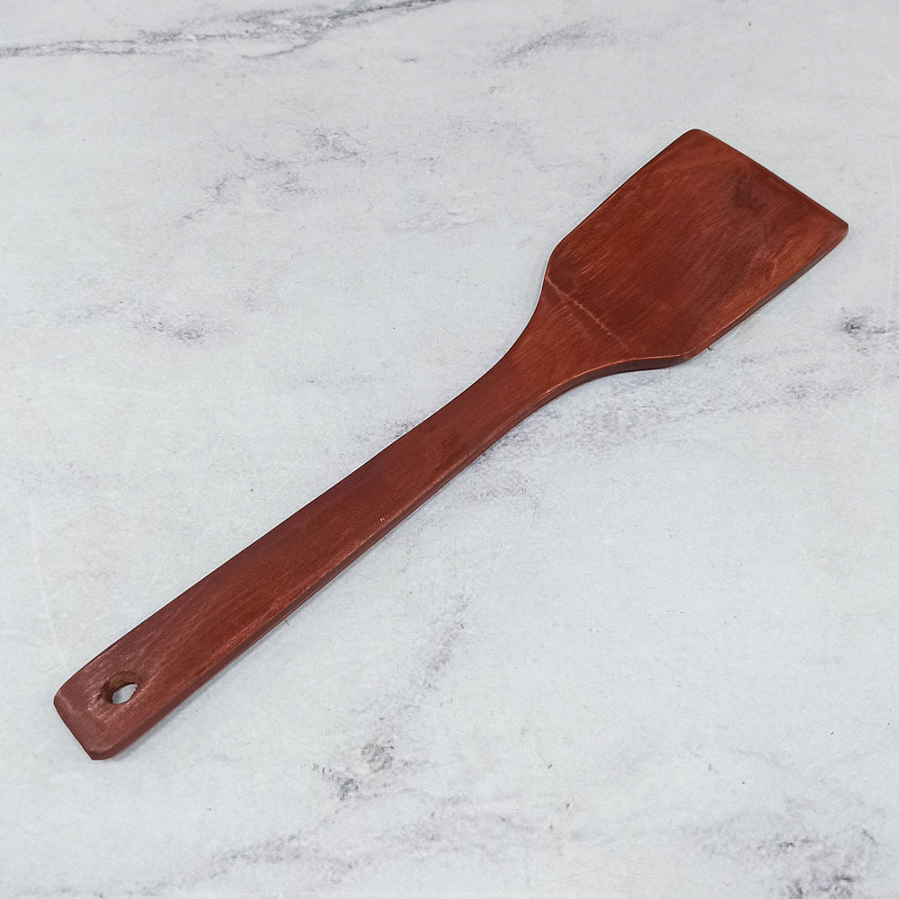 کفگیر چوبی متوسط قهوه ای