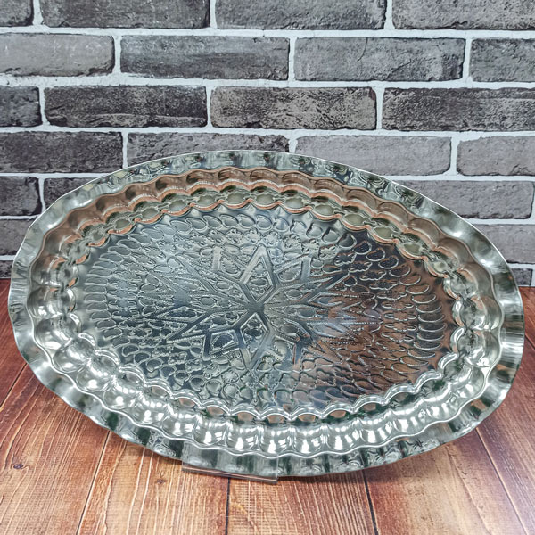 دیس استیل بیضی کنگره سایز40