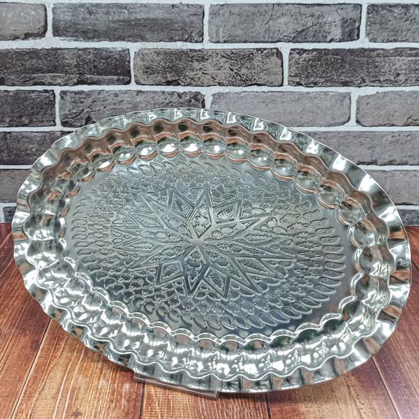 دیس استیل بیضی کنگره سایز35