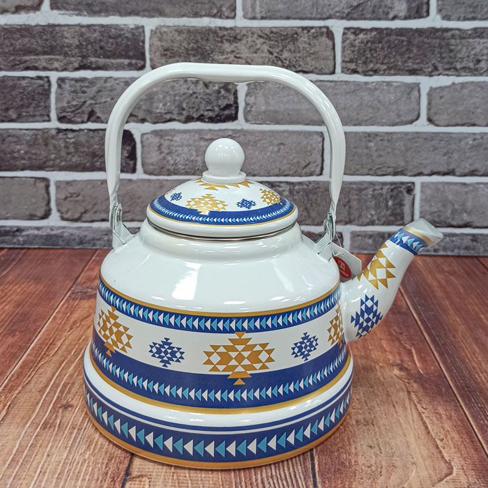 کتری لعابی گلدار 2/5لیتر Enamel kettle