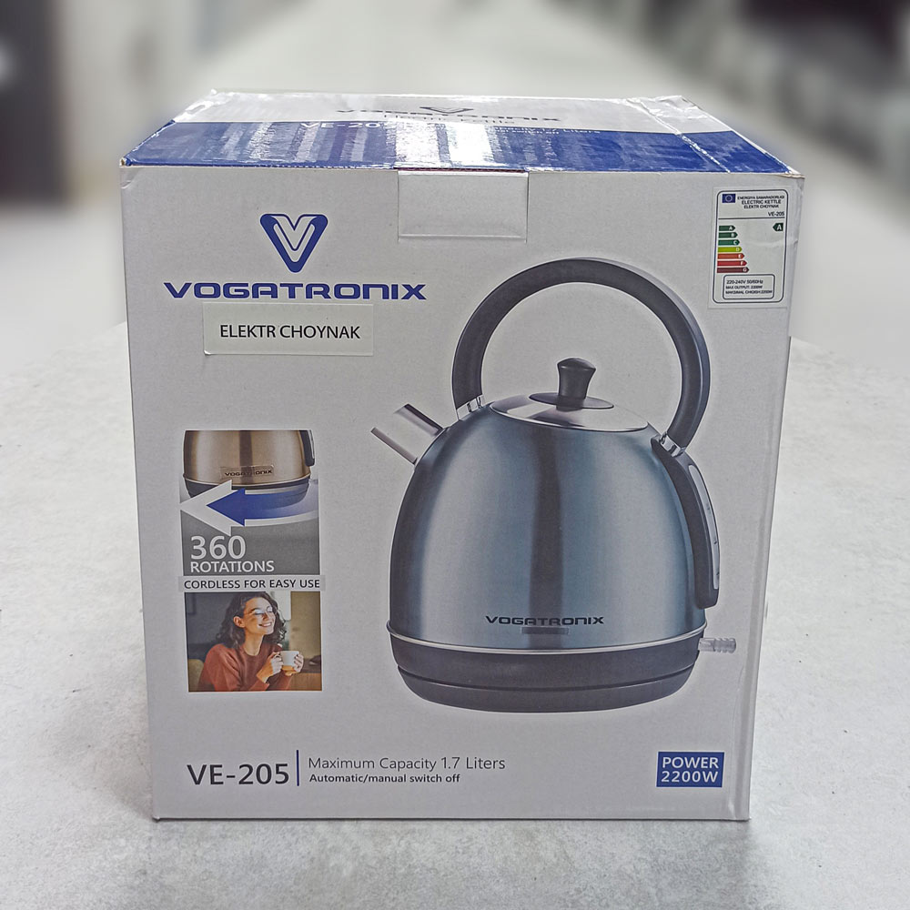 کتری برقی 1/7لیتر 2200وات کدVE-205 ووگاتی