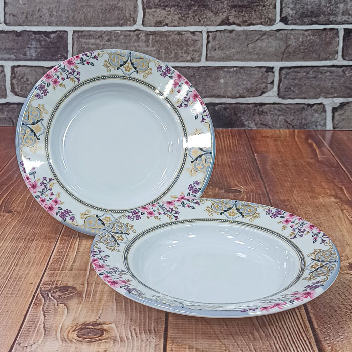 بشقاب سوپ خوری شکوفه کد211 ملامین 