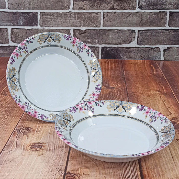 بشقاب سوپ خوری هتلی شکوفه کد216 ملامین 