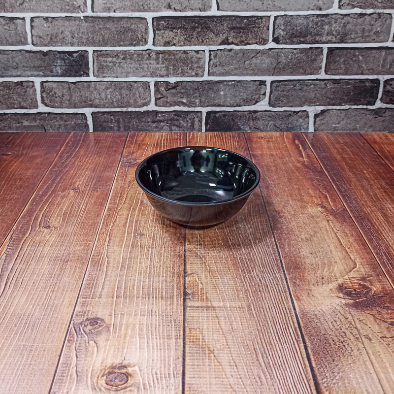 کاسه آبگوشت تک نفره گرد کد200 ملامین مشکی