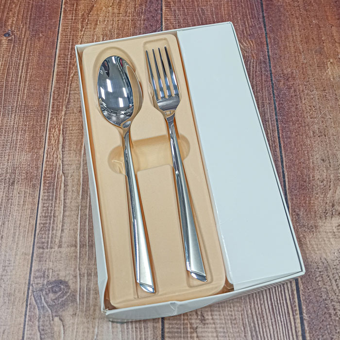 قاشق و چنگال جعبه ای کد131 یونیک