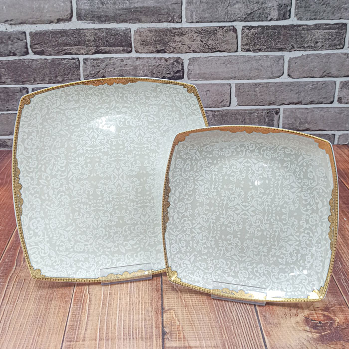 سرویس 30پارچه 3گوش ساحل گل2058چینی پردیس