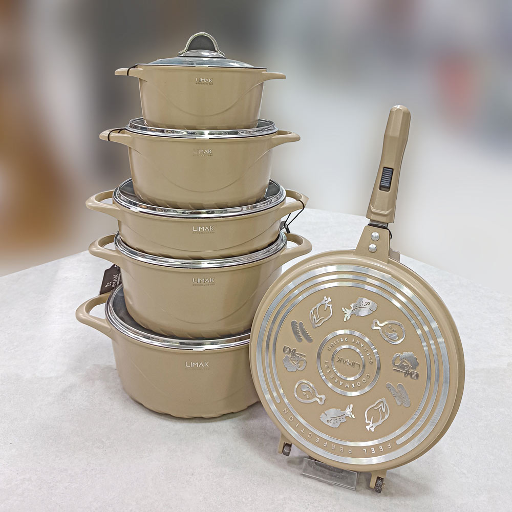 قابلمه 12پارچه طرح ایتالیا نسکافه ای لیماک