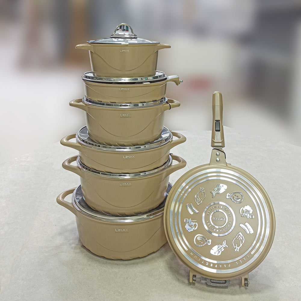 قابلمه 14پارچه طرح ایتالیا نسکافه ای لیماک