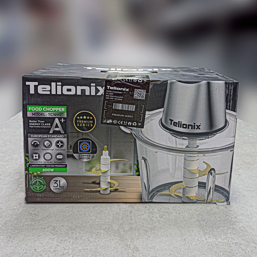 خردکن شیشه ای 6تیغه 600وات 3لیتر کد1893 تلیونیکس