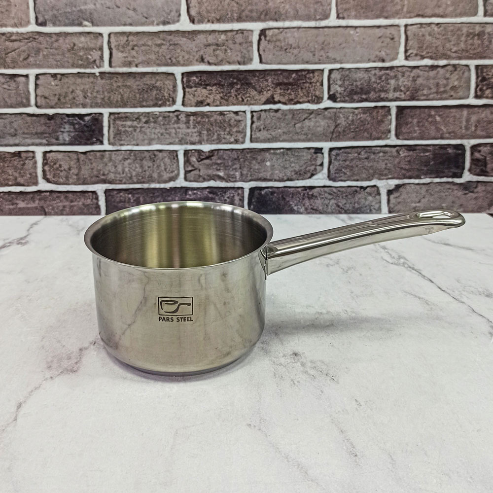 شیرجوش 1/4لیتر دسته فلزی پارس استیل