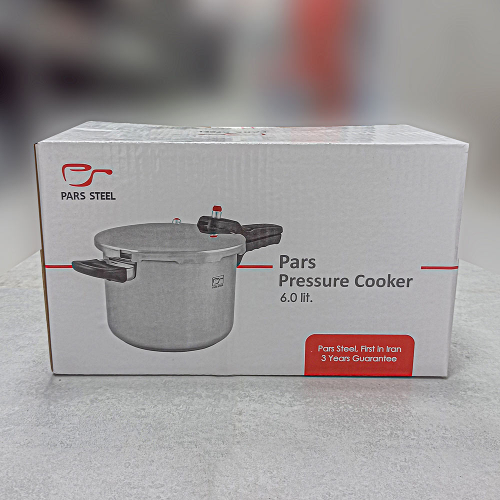 زودپز 6لیتر تک دسته درب فلزی کف سه لایه پارس استیل