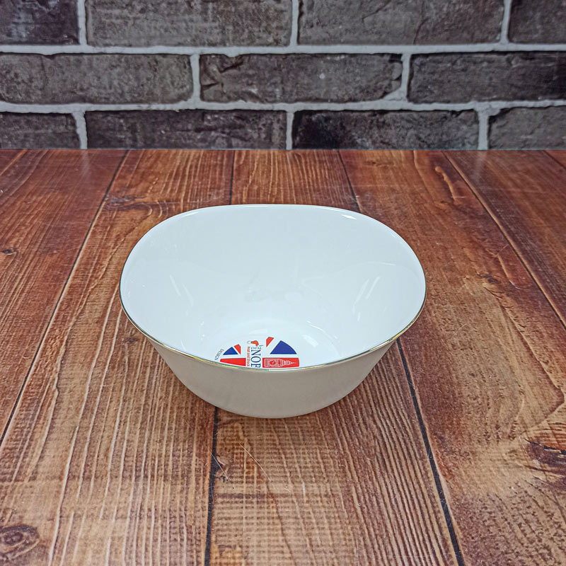 کاسه آبگوشت 4گوش لب طلا کد310 پارس اپال