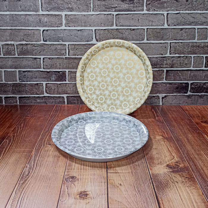 سینی ملامین طرح سنگ کد302 زعفرانیه 