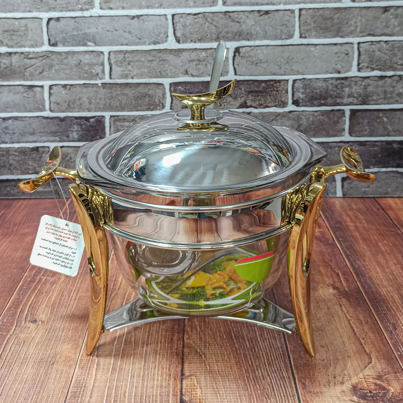 سوفله سوپ خوری دسته فلیم یراق طلایی 13487 لیماک