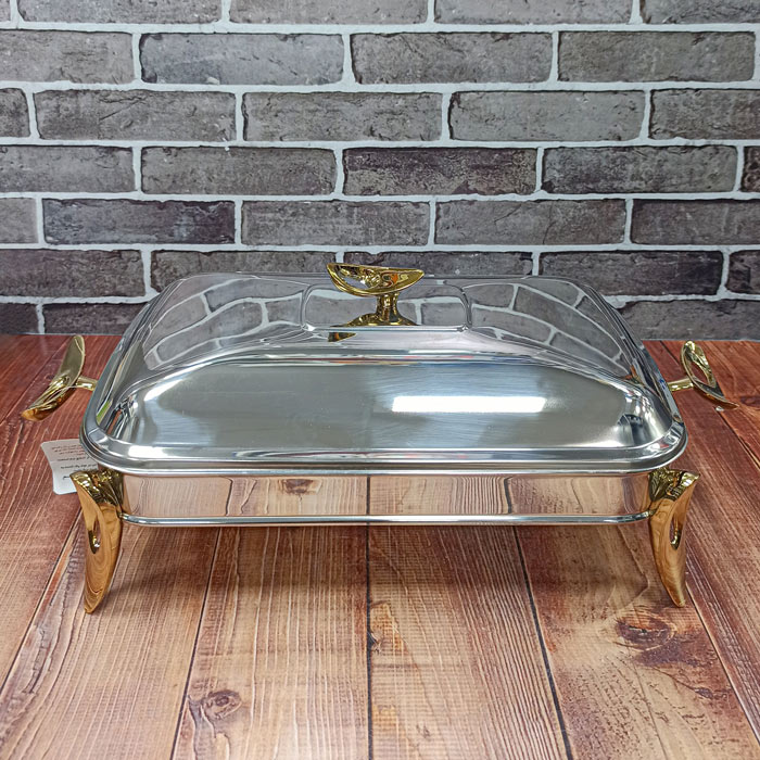 سوفله مستطیل بزرگ دسته فلیم یراق طلایی 13187 لیماک