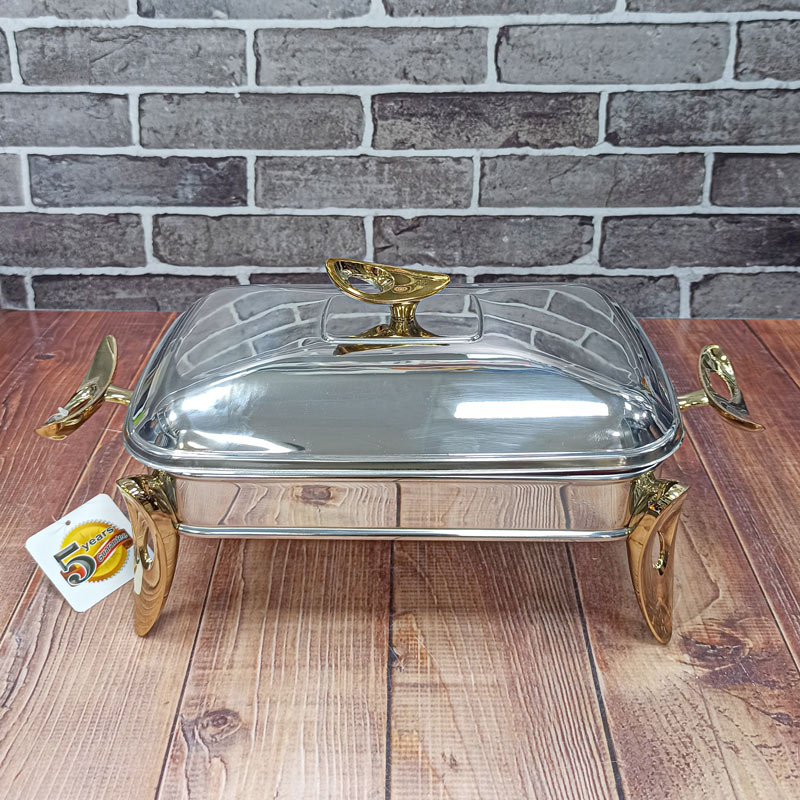 سوفله مستطیل کوچک دسته فلیم یراق طلایی 13387 لیماک