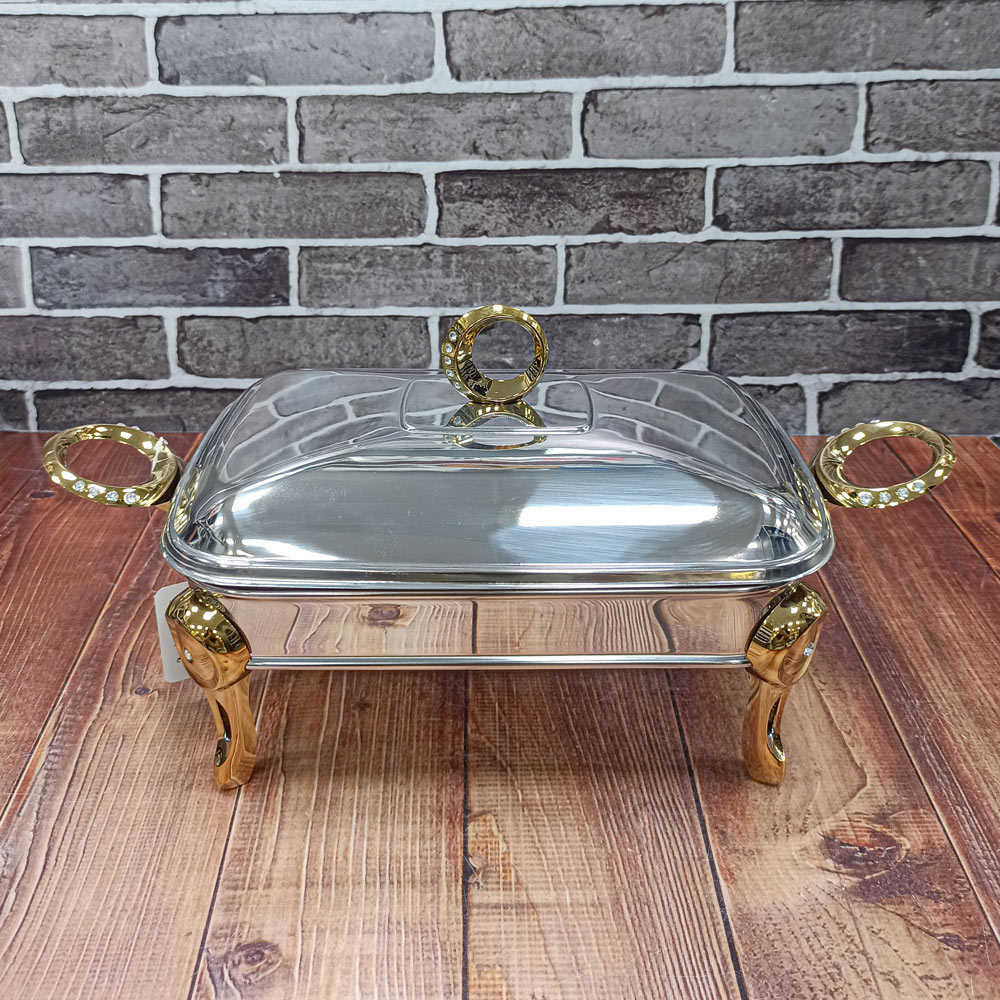 سوفله مستطیل کوچک حلقه نگین یراق طلایی 13388 لیماک