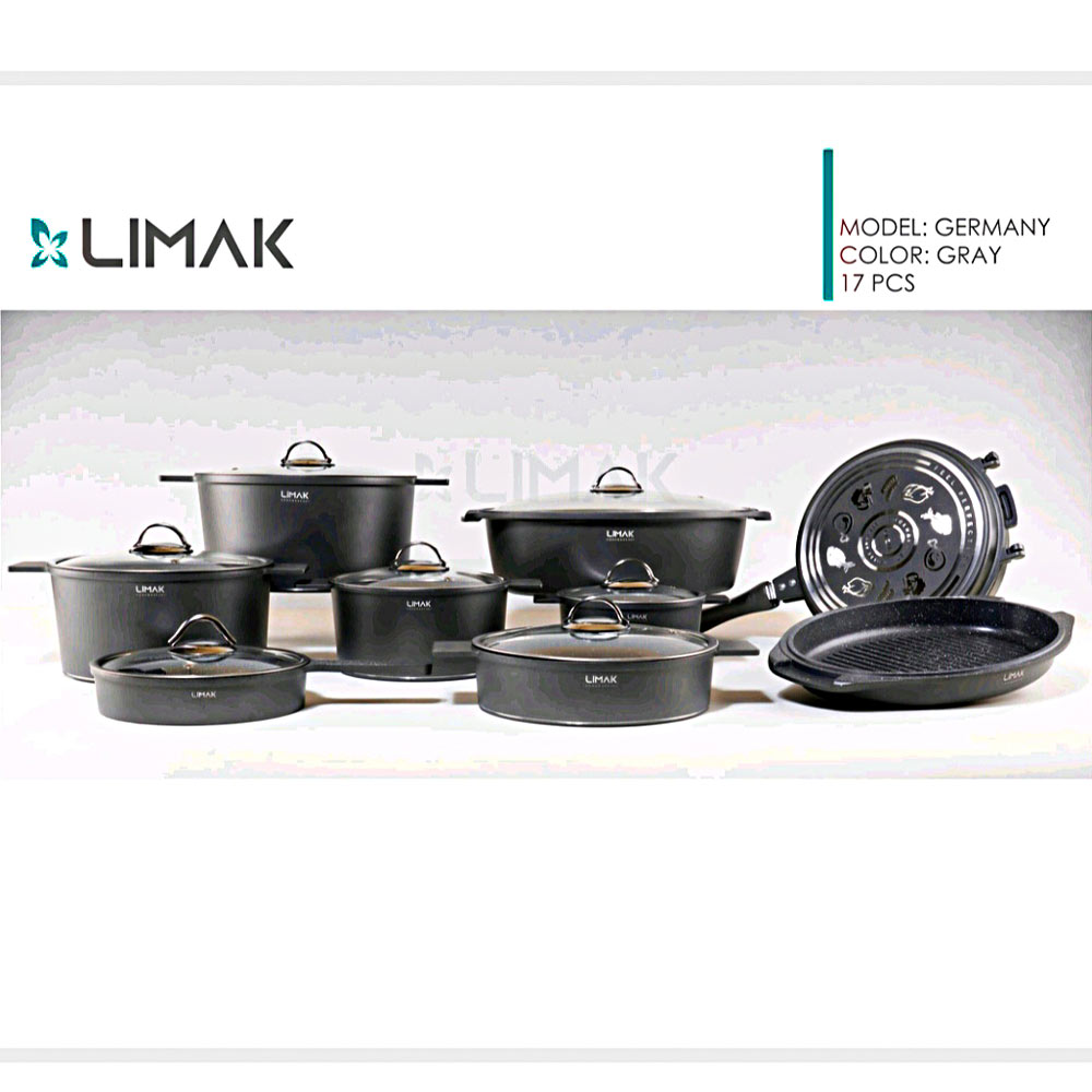 قابلمه 17پارچه طرح آلمان طوسی لیماک