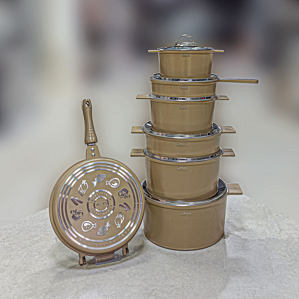 قابلمه 14پارچه طرح آلمان نسکافه ای لیماک