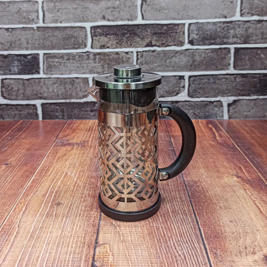 فرنچ پرس 350میل استیل طرح پارکت1365-58 YITIAN