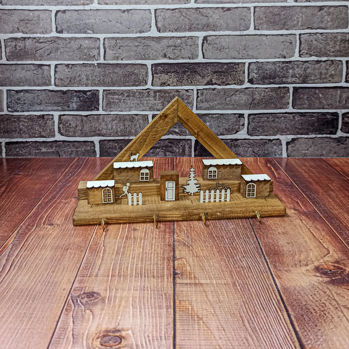 جا کلیدی سه بعدی بزرگ چوبی تمدن