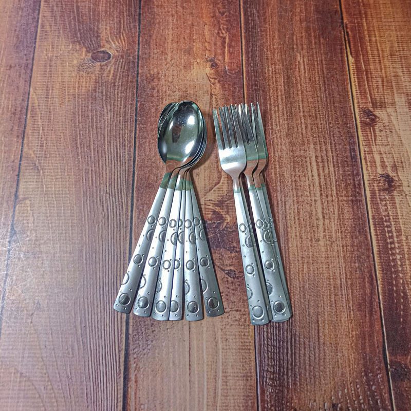 قاشق و چنگال غذاخوری طرح توپی نارنجی سیسیلی