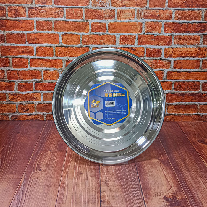 سینی استیل سایز35 ضخیم طرحدار Jiatejia