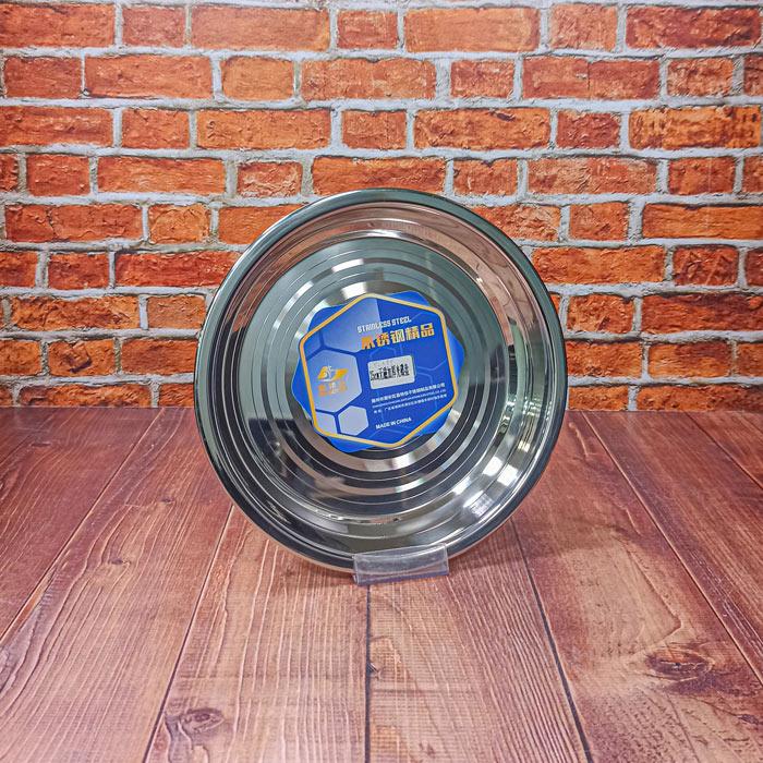 سینی استیل سایز25 ضخیم طرحدار Jiatejia