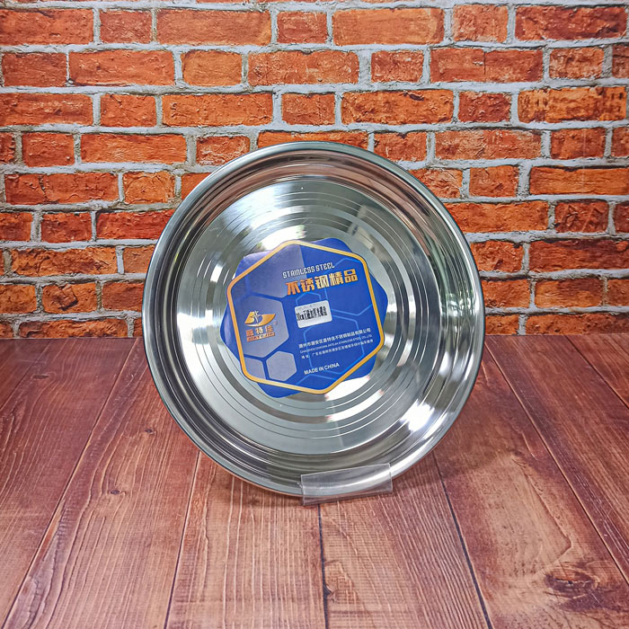 سینی استیل سایز30 ضخیم طرحدار Jiatejia